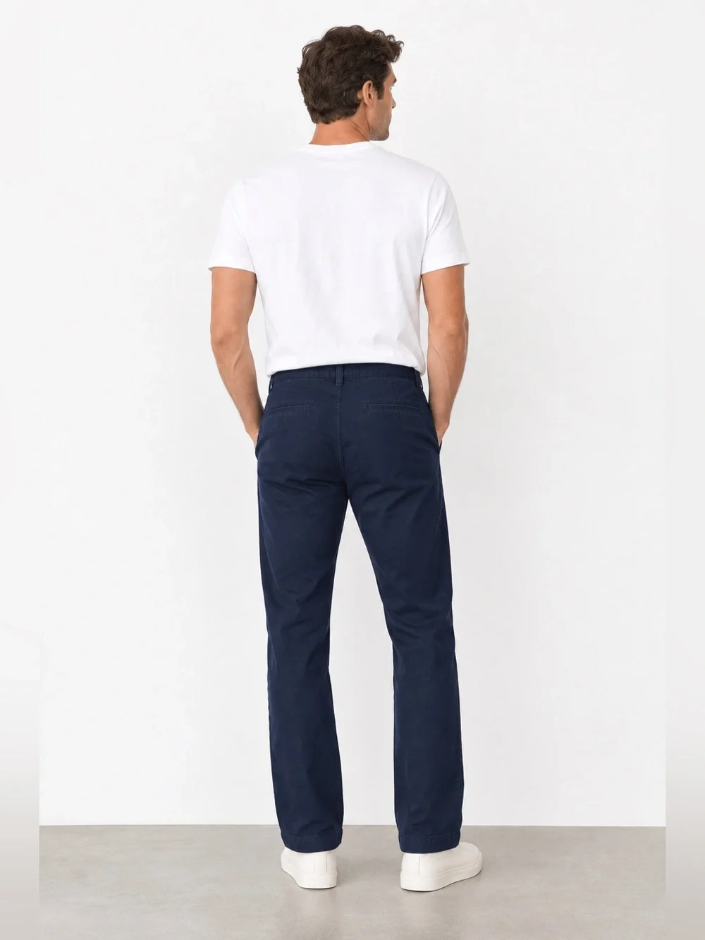 J. Crew Navy Straight-Leg Chinos